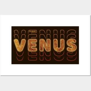 Typograph Planet Venus: Earth’s twin Posters and Art